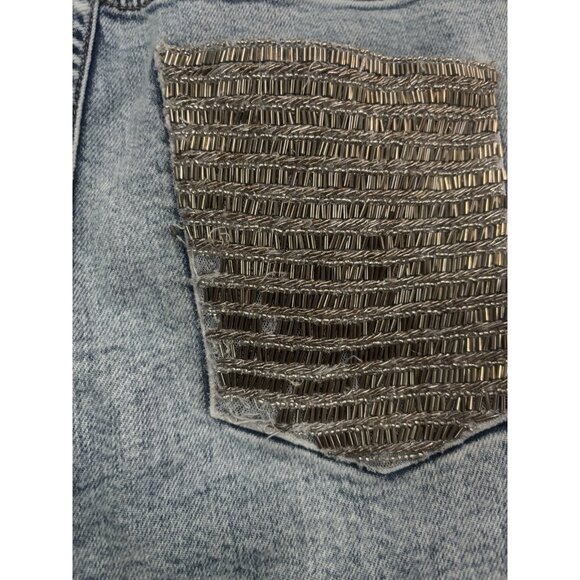 Alice + Olivia Good Patchwork Jeans Sz 26 (Minor Flaws) - Picture 9 of 15